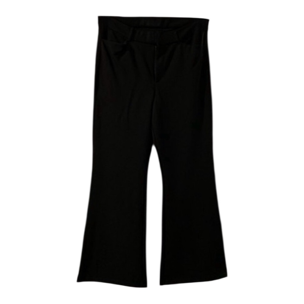 Old Navy black flare work trousers - plus 22 petite hemmed viscose - Picture 2 of 4
